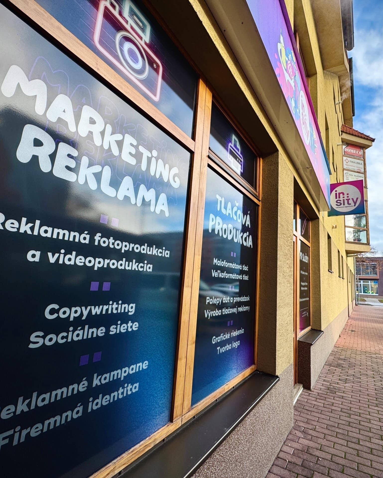Reklamná agentúra INSITY Sereď - exteriér